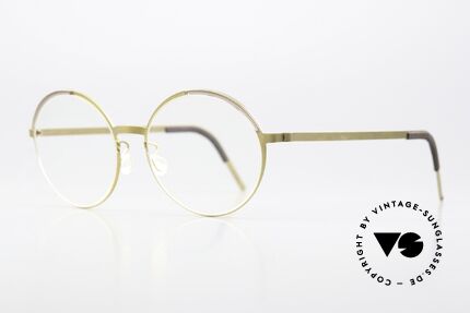 Lindberg 9853 Strip Titanium Round Titanium Eyewear, light as a feather but extremely stable & very durable, Made for Women