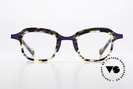 Theo Belgium Vic Ladies Frame Purple Havana, great combination of colors, shapes & materials, Made for Women