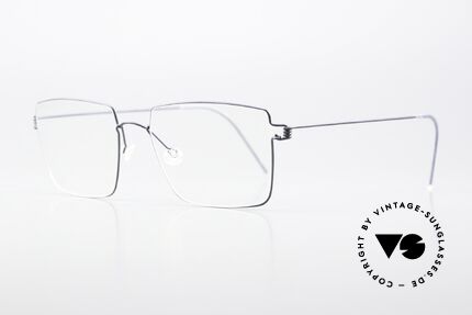 Lindberg Arnold Air Titan Rim Square Eyeglasses Men, striking designer eyeglasses: square in LARGE size, Made for Men