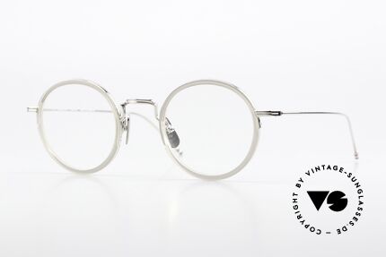 Thom Browne TBX906 Classy Round Frame Men, Thom Browne glasses, TBX906-46-03, GRY SLV, Made for Men