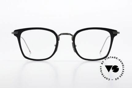 Thom Browne TBX905 Classy Square Eyeglasses, titanium frame with acetate rings in size 49-23, Made for Men