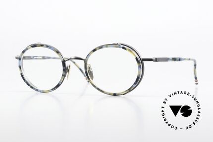 Thom Browne TBX813 Round Frame Navy Black Details