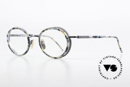 Thom Browne TBX813 Round Frame Navy Black, really stylish & top-notch quality, made in Japan, Made for Men