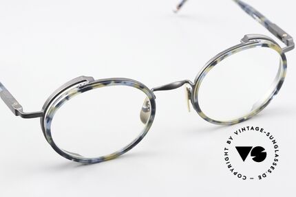 Thom Browne TBX813 Round Frame Navy Black, a classy designer accessory for all fashion lovers, Made for Men