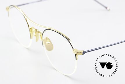 Thom Browne TB903 Semi Rimless Titan Frame, original DEMO lenses can be replaced as desired, Made for Men