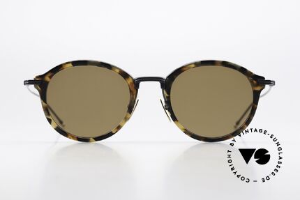 Thom Browne TBS908 Classy Panto Sunglasses, titanium frame with acetate rings in L size 49-21, Made for Men