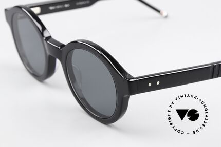 Thom Browne TBS411 Round Acetate Shades, non-reflecting sun lenses for 100% UV protection, Made for Men