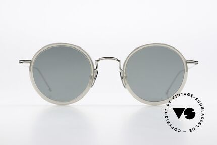 Thom Browne TBS906 Non Reflecting Sunglasses, titanium frame with acetate rings in M size 46-25, Made for Men