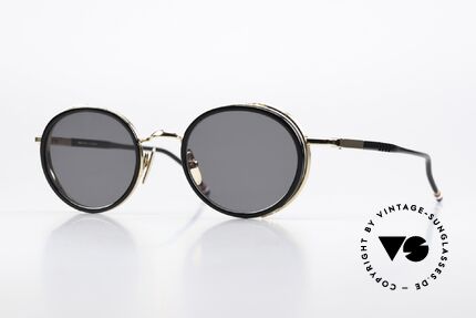 Thom Browne TBS813 Classy Black Sunglasses, Thom Browne sunglasses, TBS813-01, BLK GLD, Made for Men