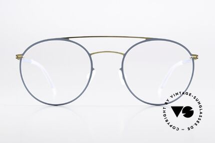 Mykita Dagur Ladies Frame Gold Blue Grey, round frame, LITE collection (made from 2015-2018), Made for Women