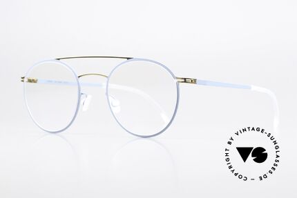 Mykita Dagur Ladies Frame Gold Blue Grey, color is "Gold/Blue Grey" = a beautiful women's model, Made for Women