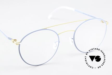 Mykita Dagur Ladies Frame Gold Blue Grey, unworn model with full original packaging by MYKITA, Made for Women