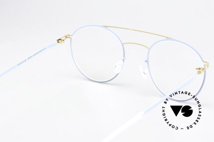 Mykita Dagur Ladies Frame Gold Blue Grey, flexible frame can be glazed as desired (optical / sun), Made for Women