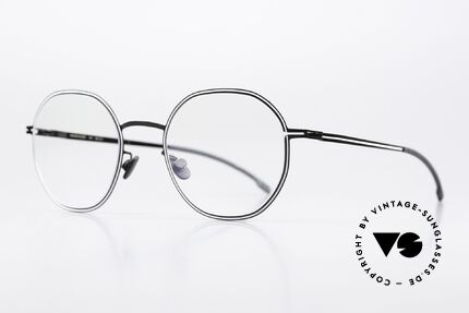 Mykita Studio 6.6 1960's Optical Illusion Art, ultra-fine lines follow the contour of the frame, Made for Women