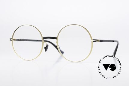 Mykita Vilde Ladies Round Specs Gold Black Details