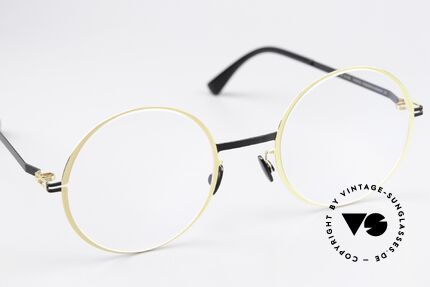 Mykita Vilde Ladies Round Specs Gold Black, unworn model with full original packaging by MYKITA, Made for Women