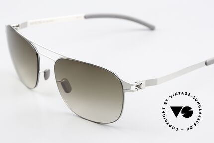 Mykita Paco Men's Sunglasses Shiny Silver, well-known top quality (handmade in Germany, Berlin), Made for Men