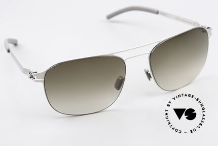 Mykita Paco Men's Sunglasses Shiny Silver, unworn model with full original packaging by MYKITA, Made for Men