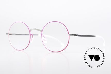 Mykita Sigur Ladies Specs Silver Neon Pink, color is "Silver/Neon Pink": fancy glasses for women, Made for Women