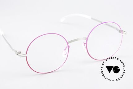 Mykita Sigur Ladies Specs Silver Neon Pink, unworn model with full original packaging by MYKITA, Made for Women