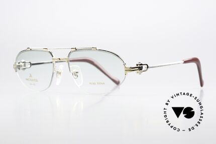 Machiavelli 24-40 80's Frame Gold & Platinum, a really eccentric & opulent frame from the 80's, Made for Men