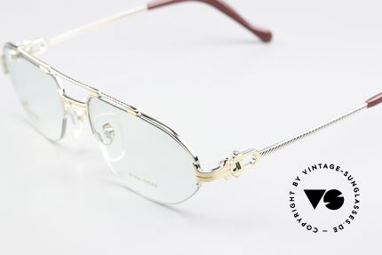 Machiavelli 24-40 80's Frame Gold & Platinum, gold-plated and platinum-plated titanium frame, Made for Men