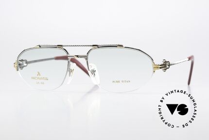 Machiavelli 24-60 80's Frame Palladium Gold Details