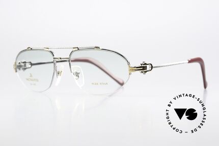 Machiavelli 24-60 80's Frame Palladium Gold, a really eccentric and opulent frame from the 80's, Made for Men