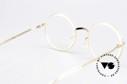 Mykita Meja Champagne Gold / Rose Water, frame can be glazed with prescriptions or sun lenses, Made for Women