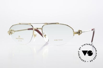 Machiavelli 24-20 80's Frame Platinum & Gold Details